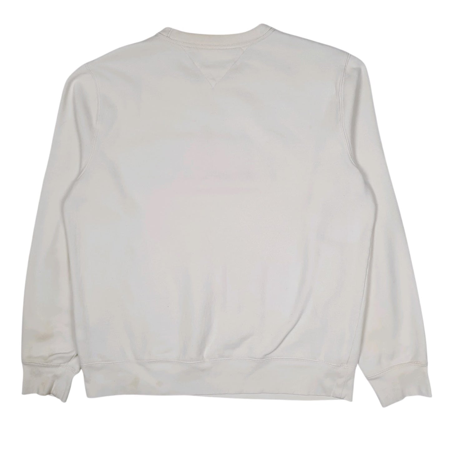 Mens White Tommy Hilfiger  Crewneck Jumper