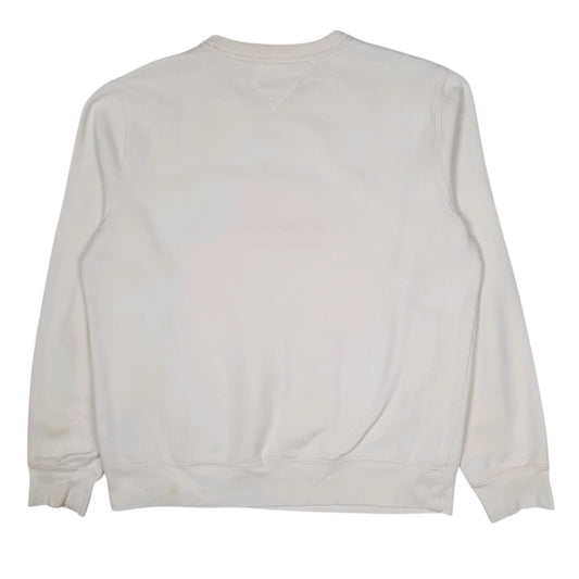 Mens White Tommy Hilfiger  Crewneck Jumper