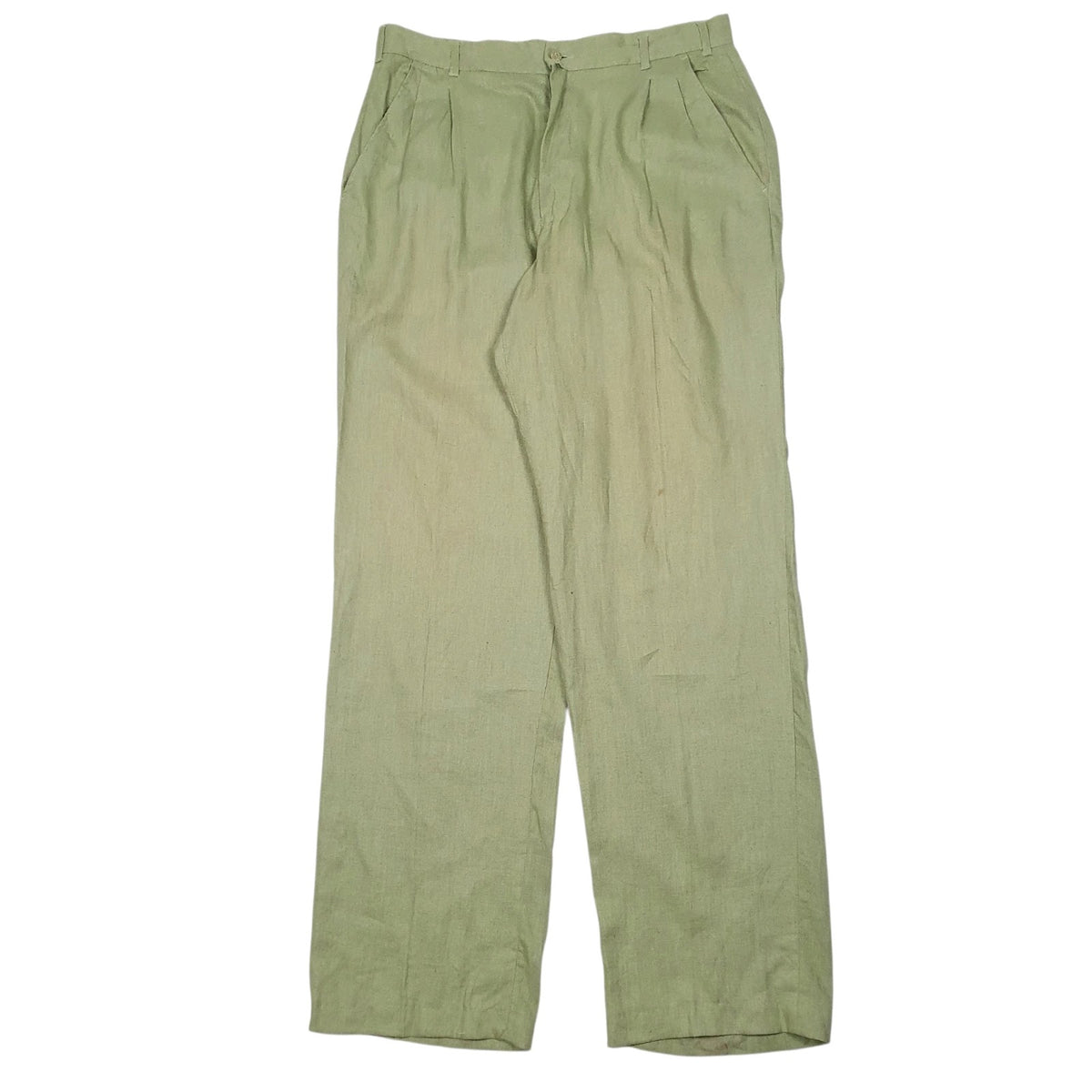 Mens Green International Male Vintage Chino Trousers