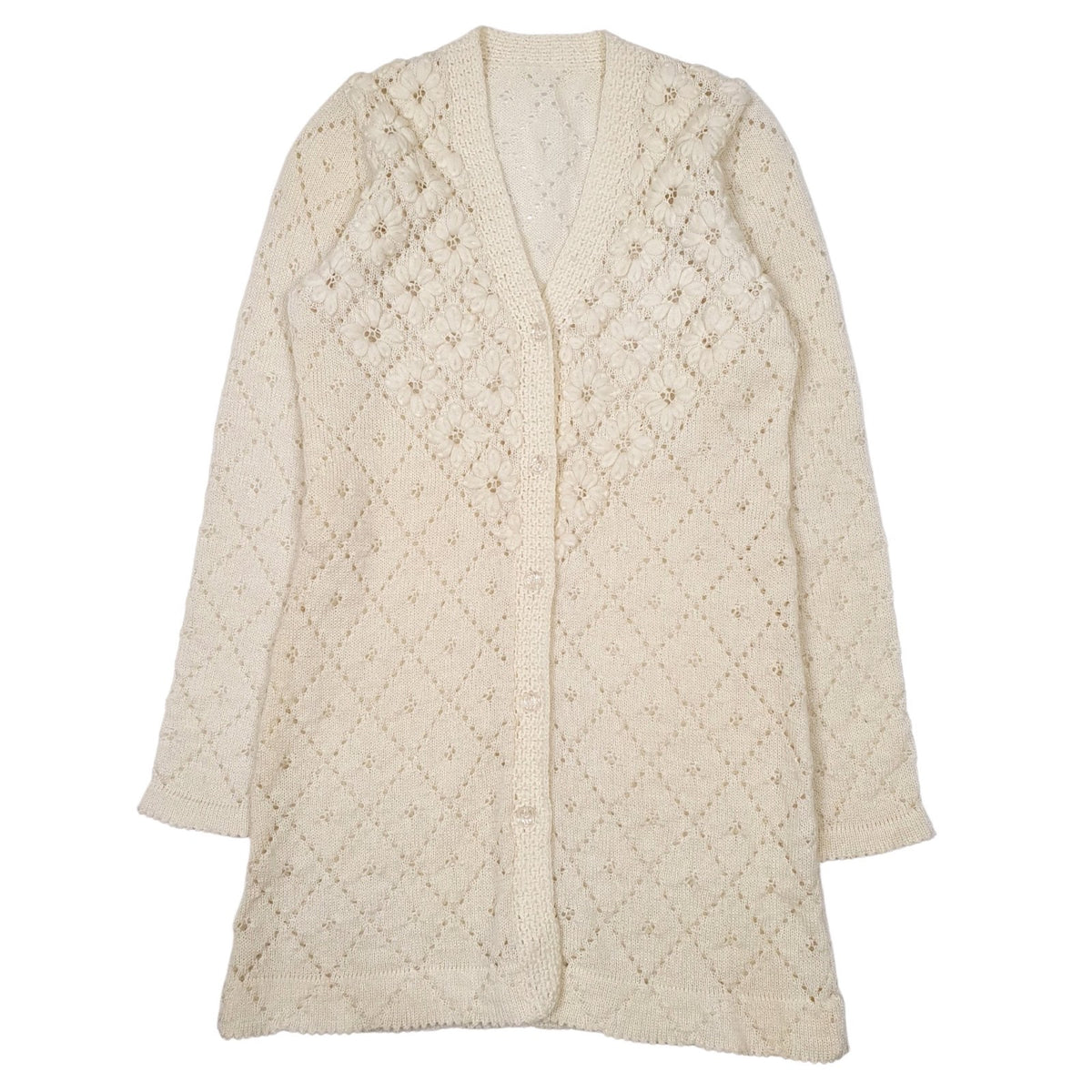Womens Yellow Unbranded Knit Cardigan Jumper