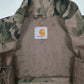 Mens Green Carhartt Camo Vest Bodywarmer Utility Hoodie Coat