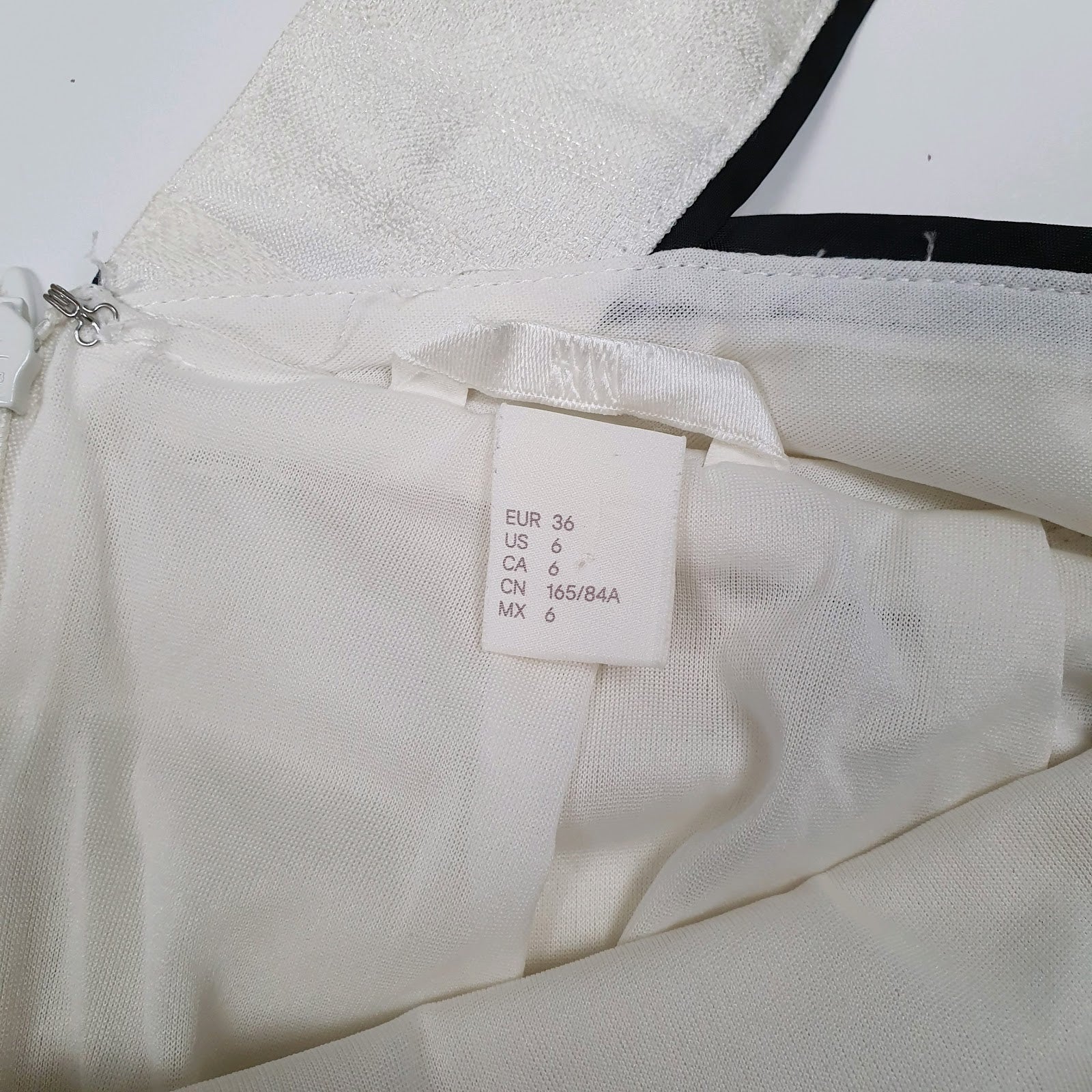 Womens White H&M Casual Cocktail  Dress