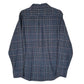 Mens Blue Eddie Bauer Heavyweight Flannel  Shirt