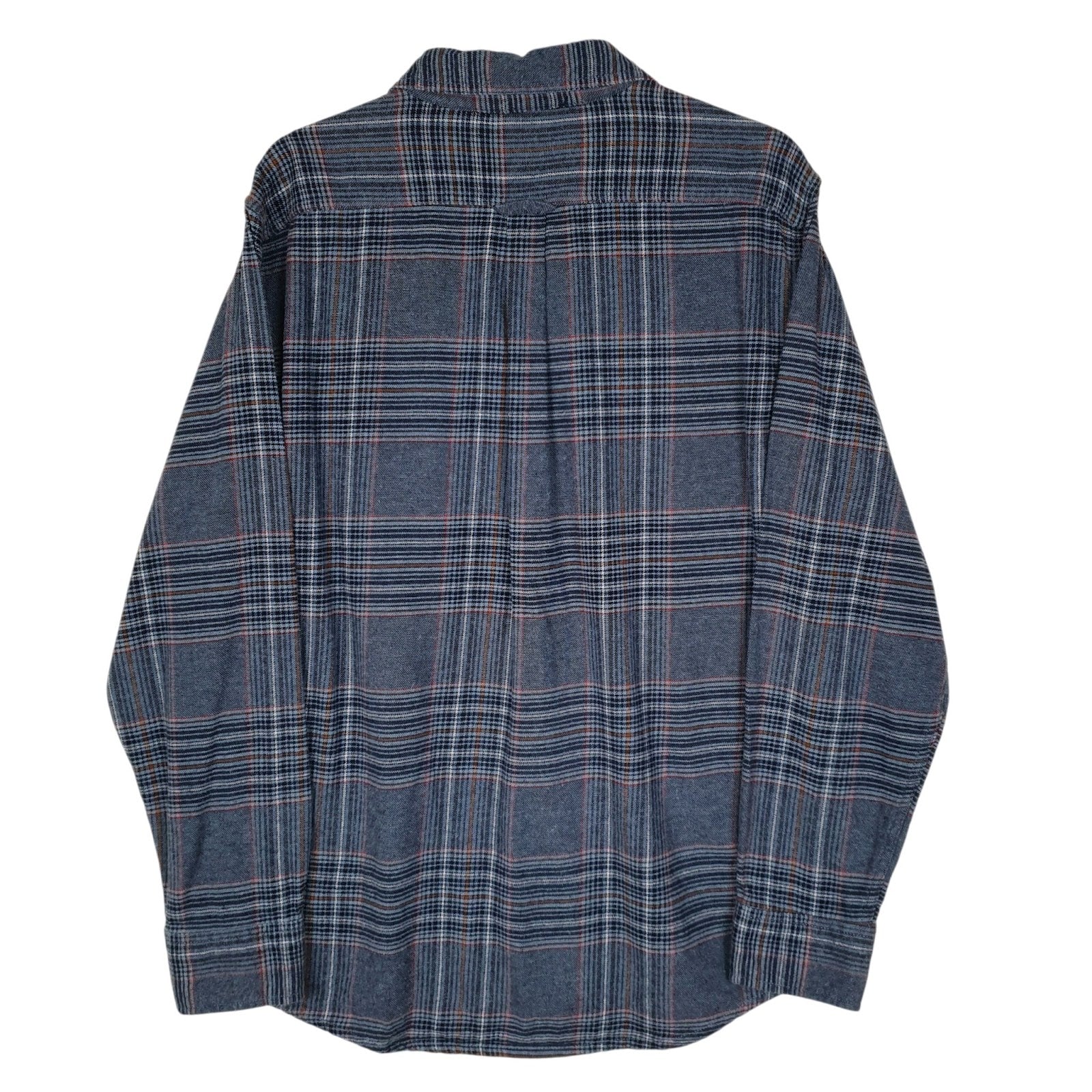 Mens Blue Eddie Bauer Heavyweight Flannel  Shirt