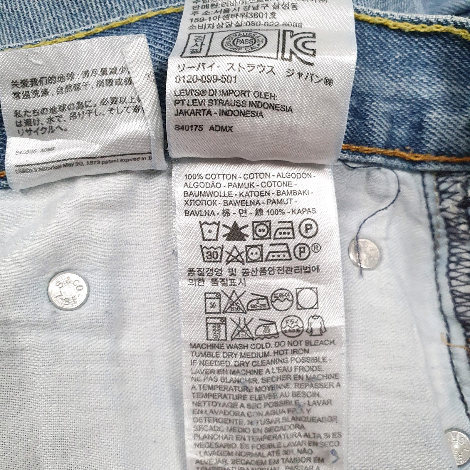 Mens Blue Levis   Jeans