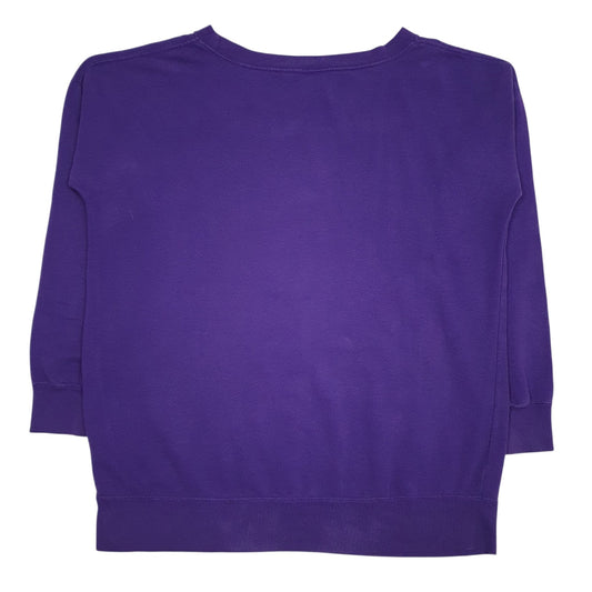 Mens Purple Nike Lightweight Spellout Crewneck Jumper