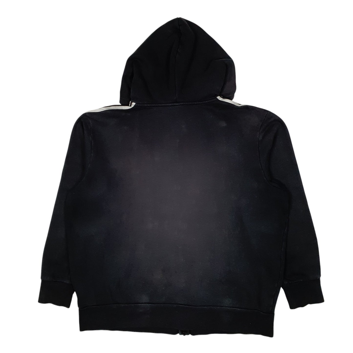 Mens Black Adidas Hoodie Full Zip Jumper