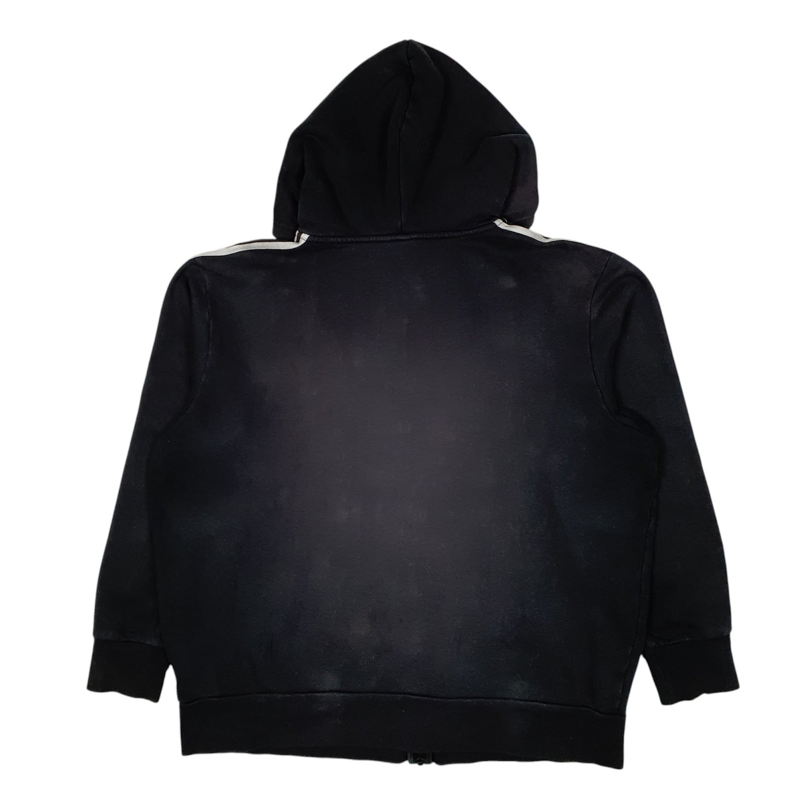 Mens Black Adidas Hoodie Full Zip Jumper