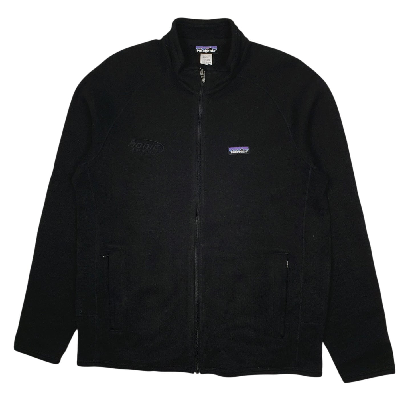 Mens Black Patagonia Better Sweater Full Zip Jumper