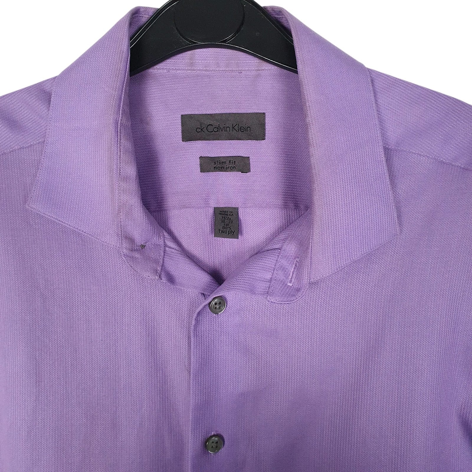 Mens Purple Calvin Klein Tall  Shirt
