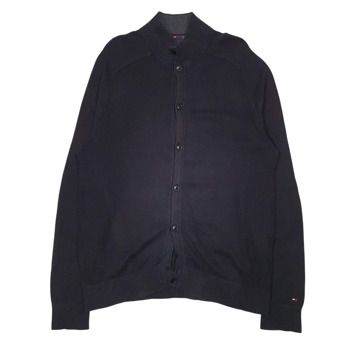Mens Black Tommy Hilfiger  Cardigan Jumper