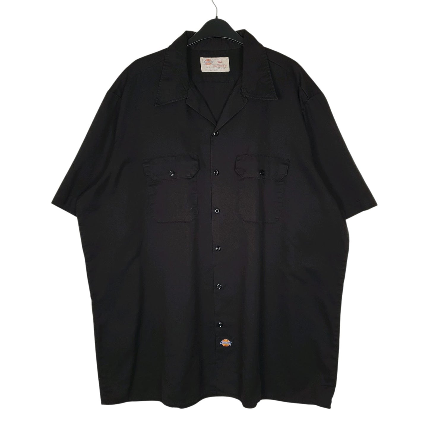 Mens Black Dickies Workwear Short Sleeve Shirt