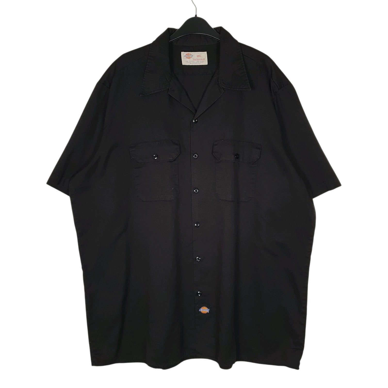 Mens Black Dickies Workwear Short Sleeve Shirt