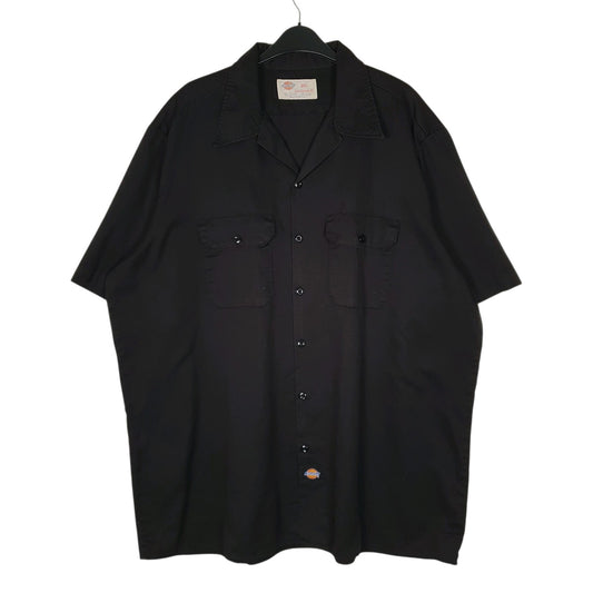 Mens Black Dickies Workwear Short Sleeve Shirt