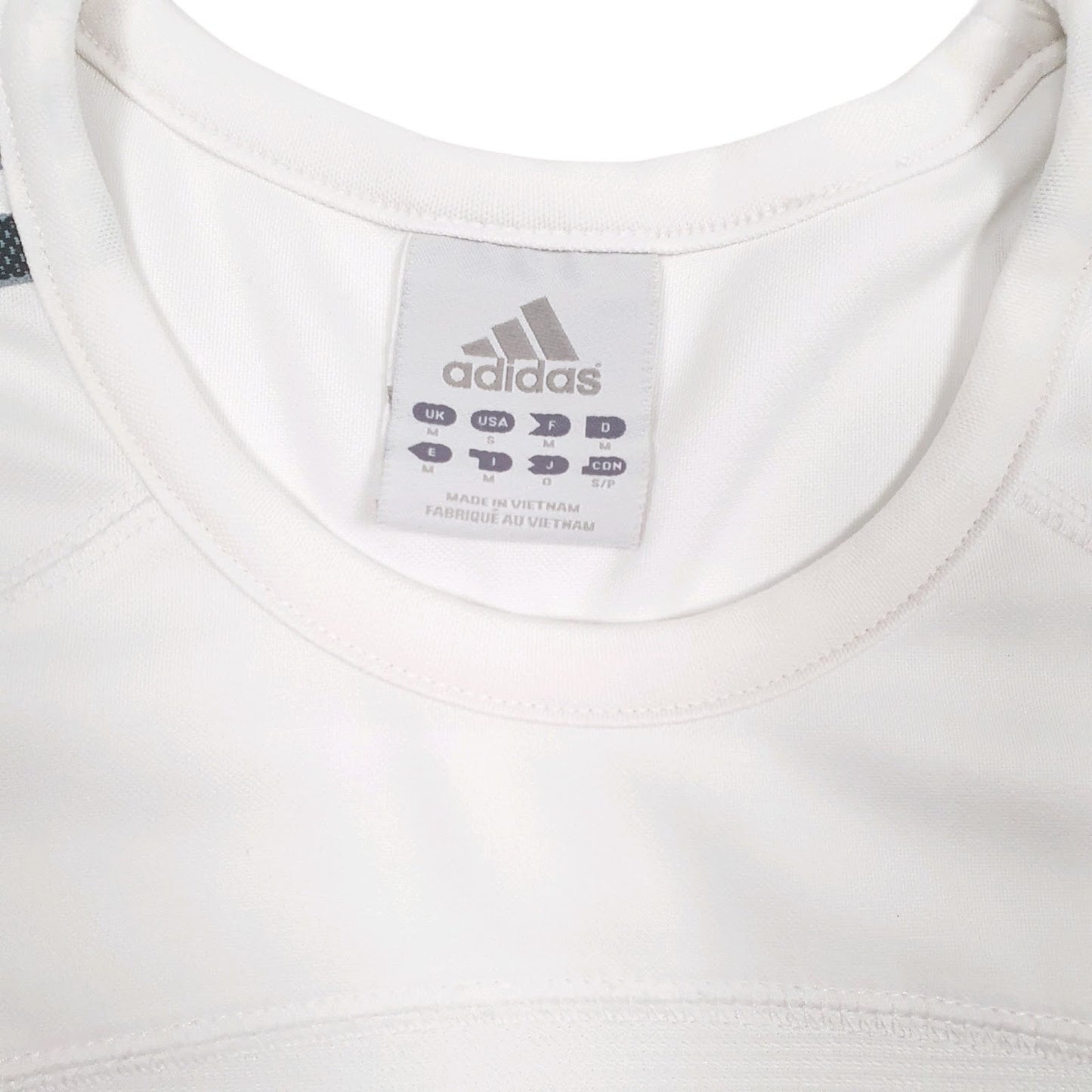 Mens White Adidas Vest  T Shirt