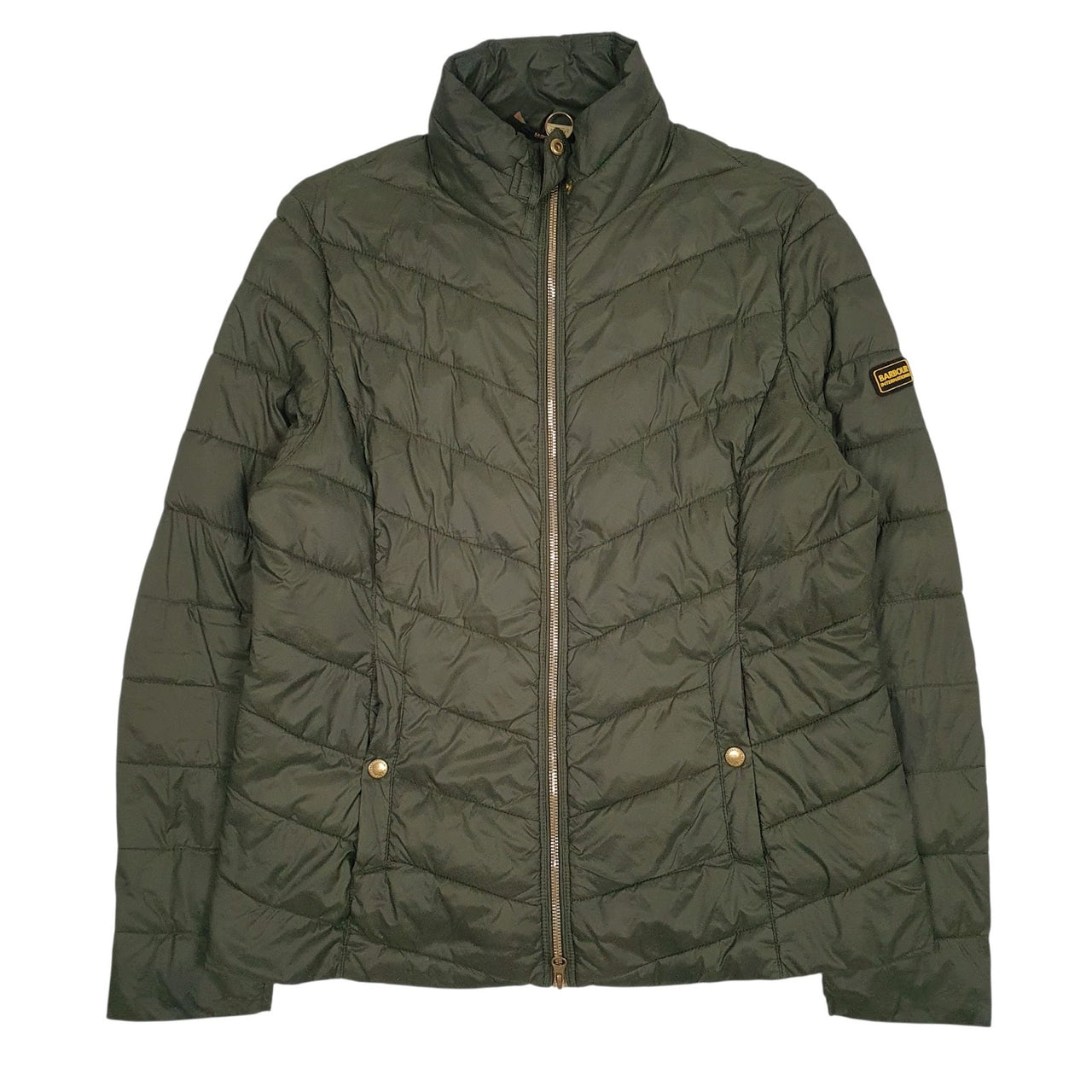 Womens Green Barbour  Shoal Neck Coat