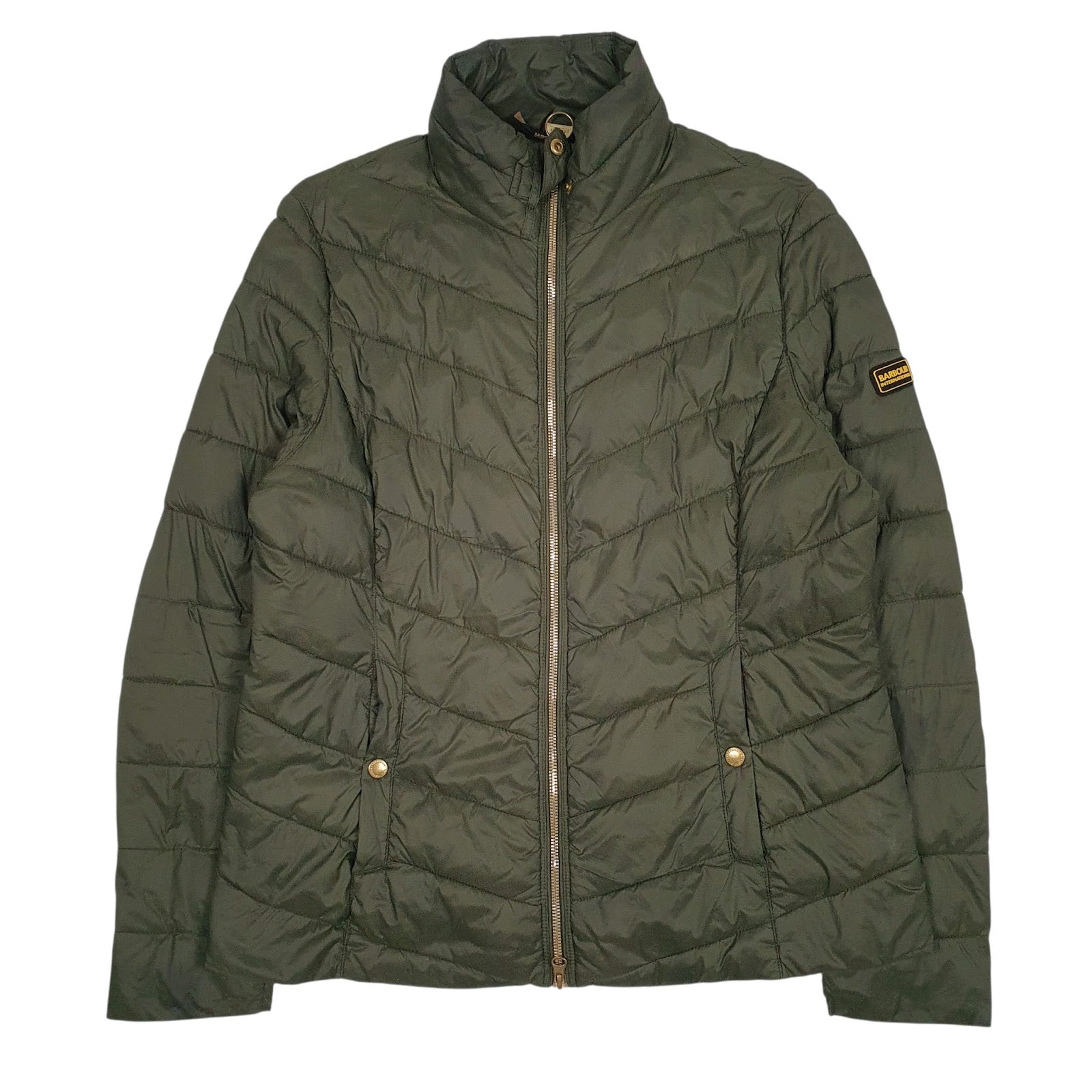 Womens Green Barbour  Shoal Neck Coat