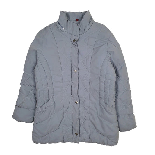 Womens Blue Biaggini Quilted  Coat