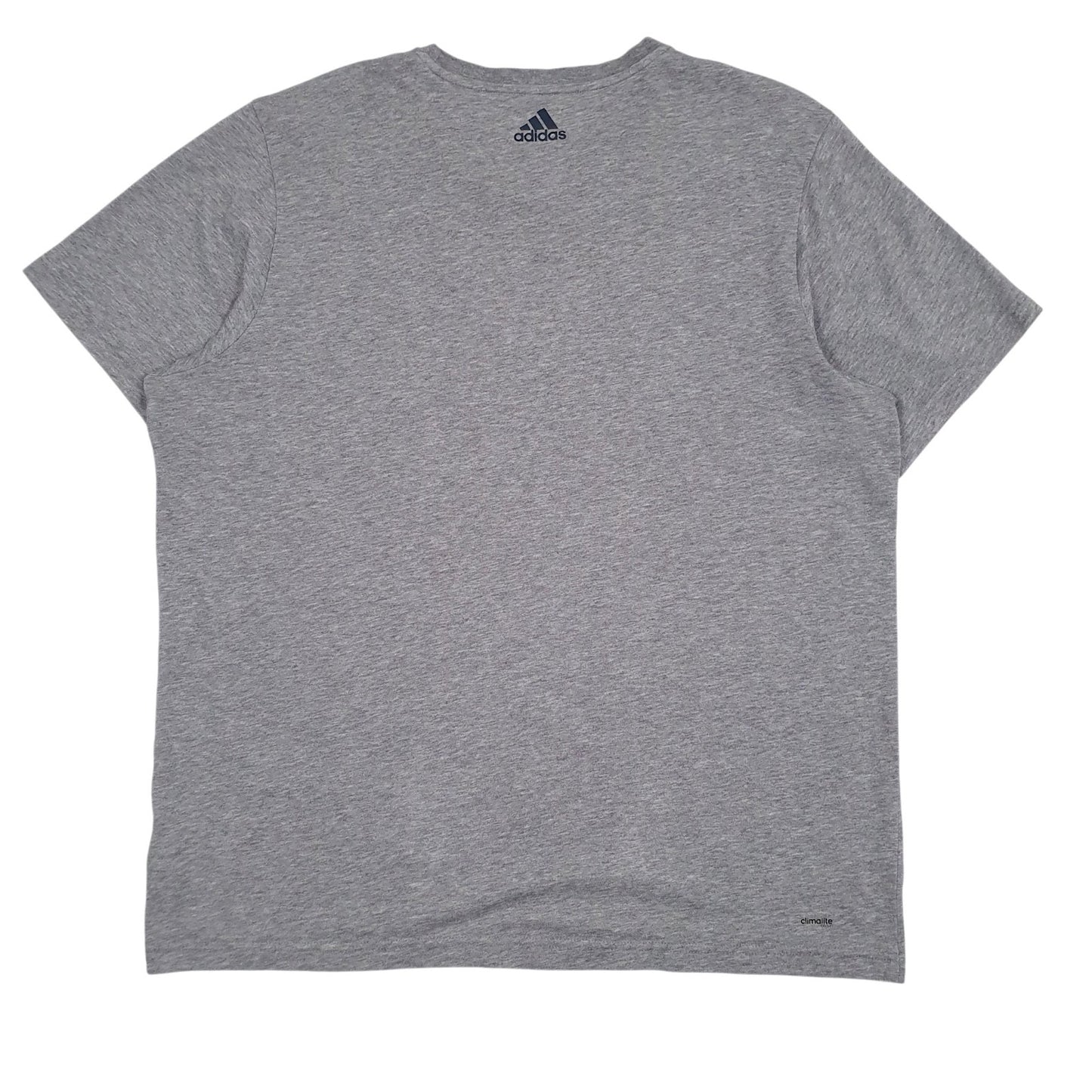 Mens Grey Adidas Climalite  T Shirt