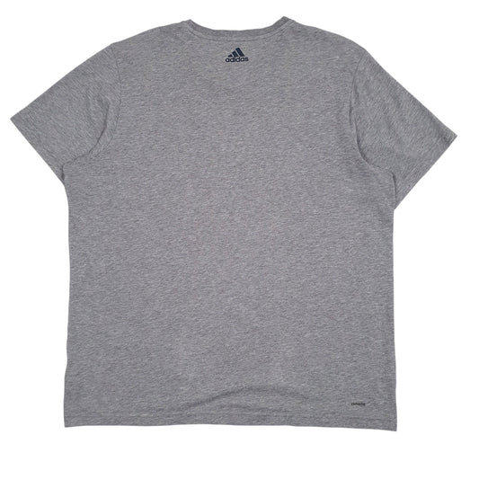 Mens Grey Adidas Climalite  T Shirt