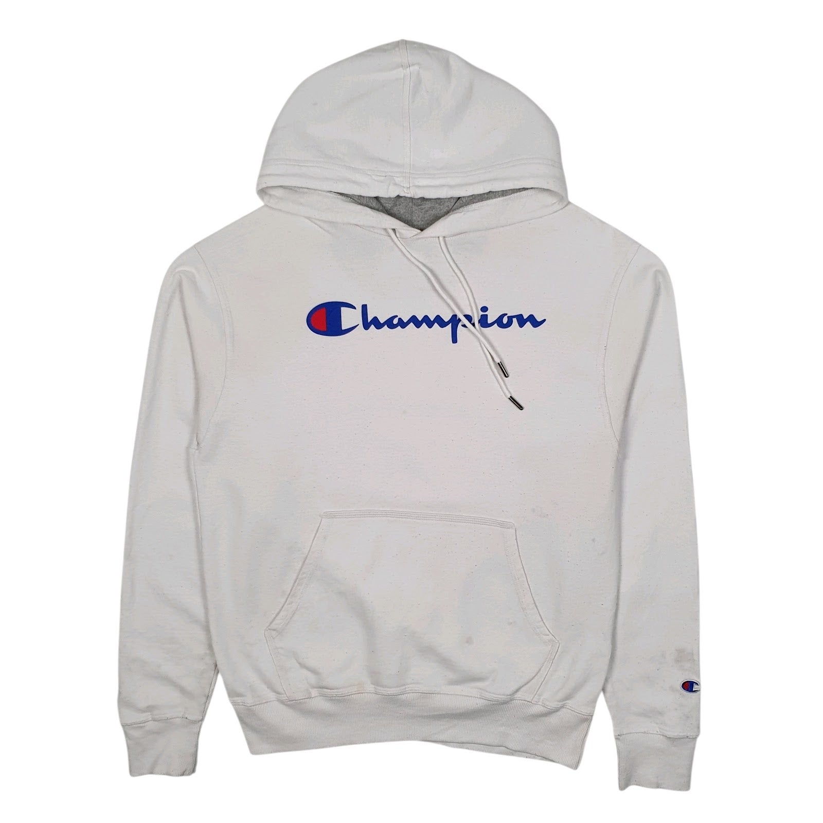 Mens White Champion  Hoodie Jumper