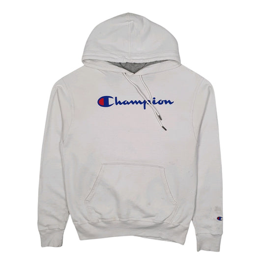 Mens White Champion  Hoodie Jumper