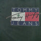 Mens Green Tommy Hilfiger Spellout  T Shirt