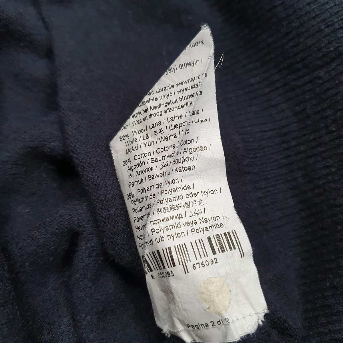 Mens Navy Trussardi  Crewneck Jumper