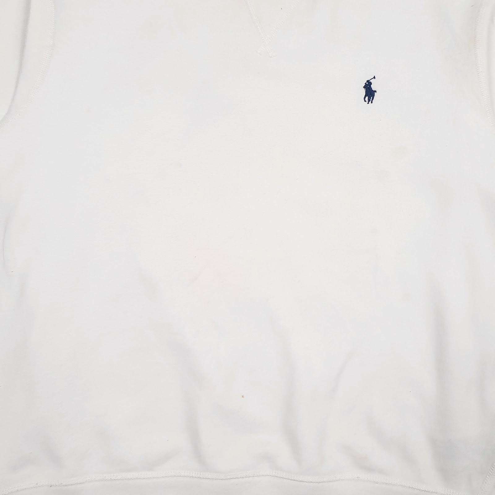 Mens White Polo Ralph Lauren  Crewneck Jumper