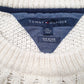 Mens Blue Tommy Hilfiger Cable Knit Crewneck Jumper
