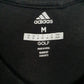 Mens Black Adid Spellout Golf  T Shirt