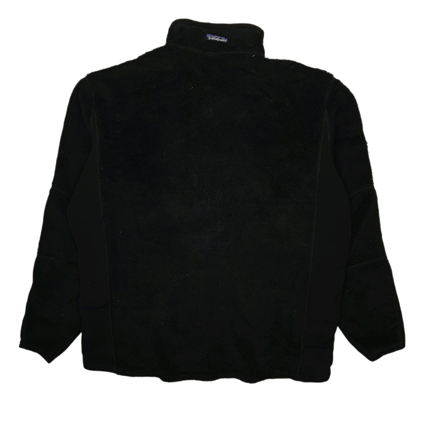 Mens Black Patagonia R2 Levitator Vintage 90s Made In USA Quarter Zip Jumper