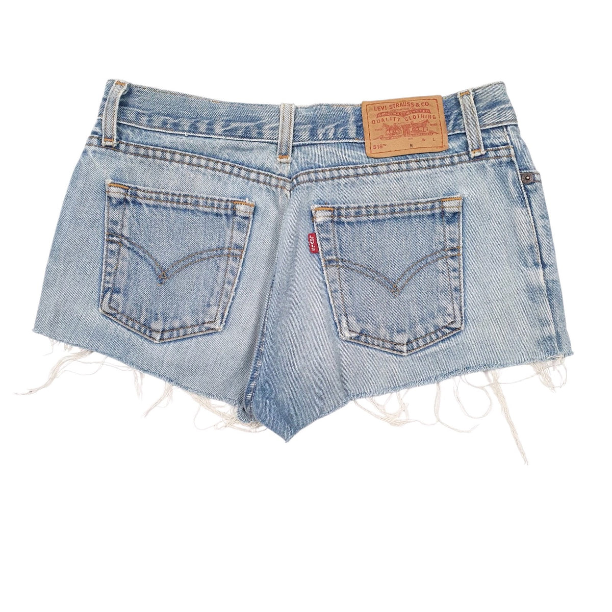 Womens Blue Levis   Shorts
