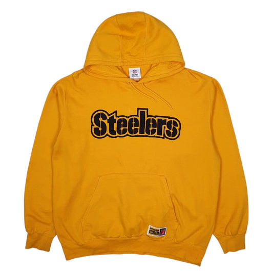 Mens Yellow NFL Pittsburgh Steelers Hoodie Jumper