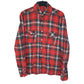 Mens Red Unbranded Flannel Long Sleeve Shirt