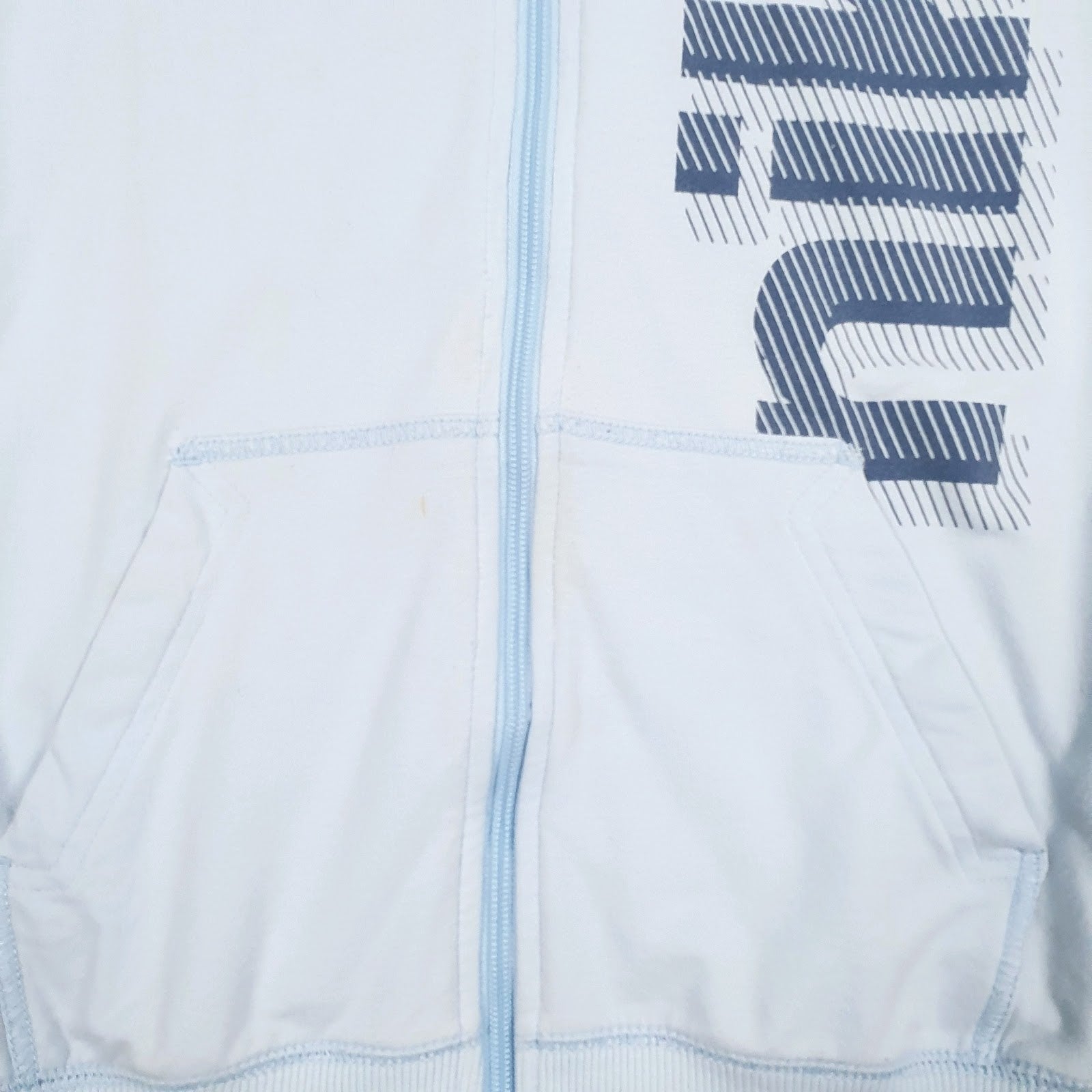Womens Blue Nike Lightweight Full Zip Jumper