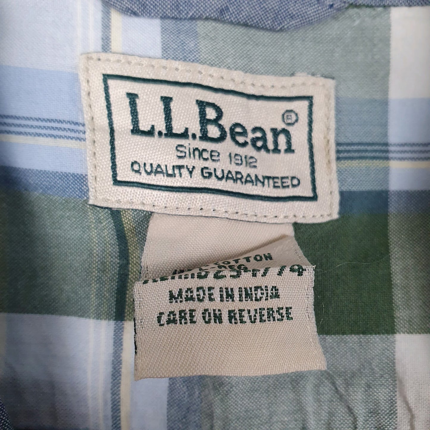 Mens Green L.L.Bean   Shirt