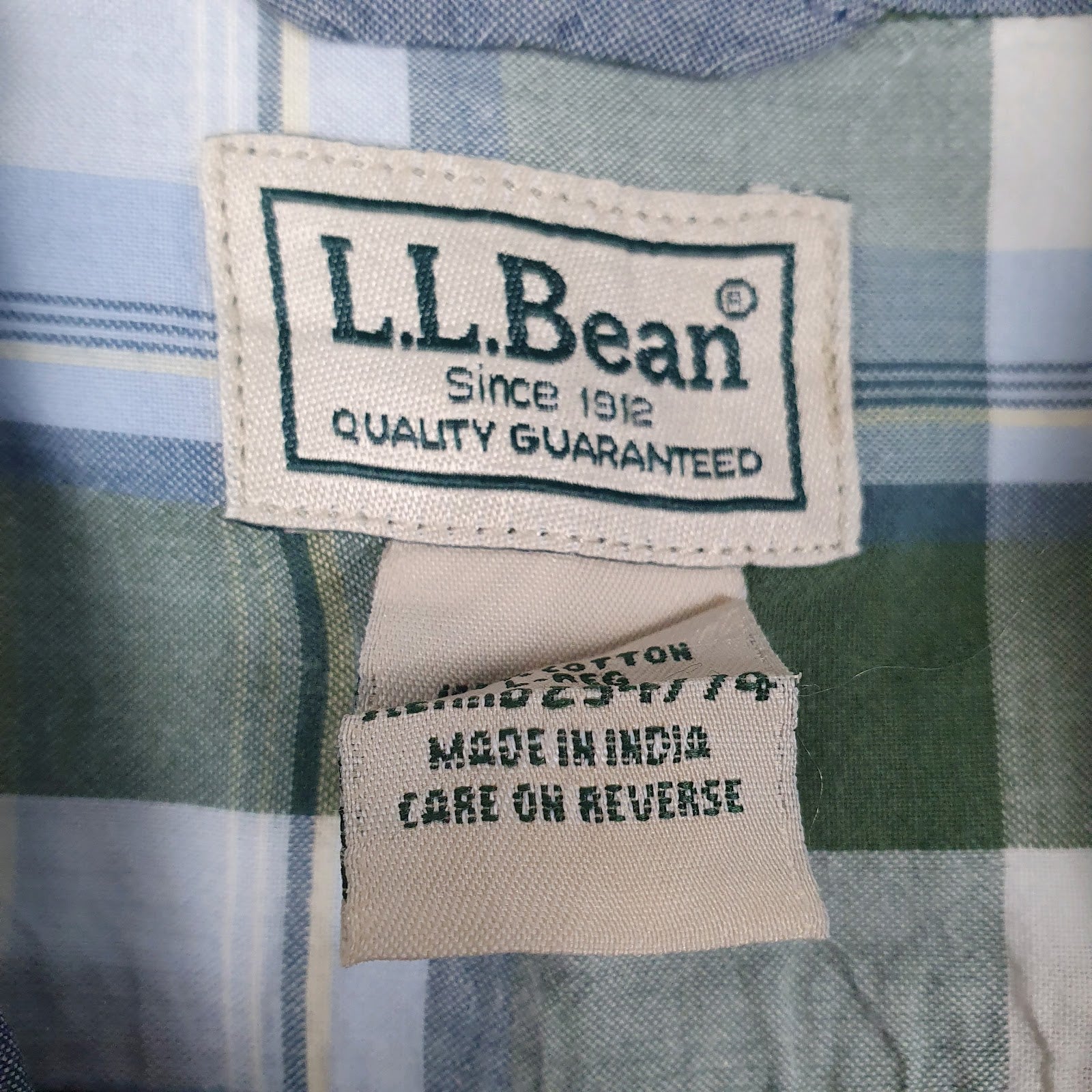 Mens Green L.L.Bean   Shirt