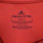 Mens Red Adidas Spellout  T Shirt