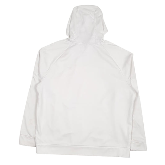 Mens White Nike Therma-Fit Hoodie Jumper