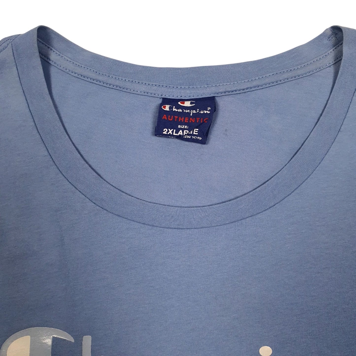 Womens Blue Champion   T Shirt