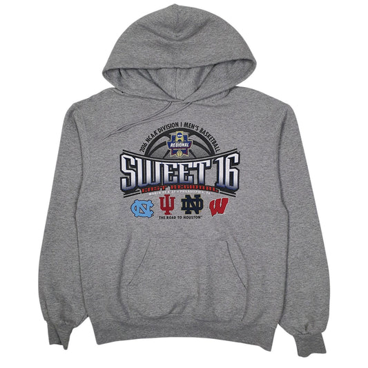 Mens Grey Champion Basketball Sweet 16 Hoodie Jumper