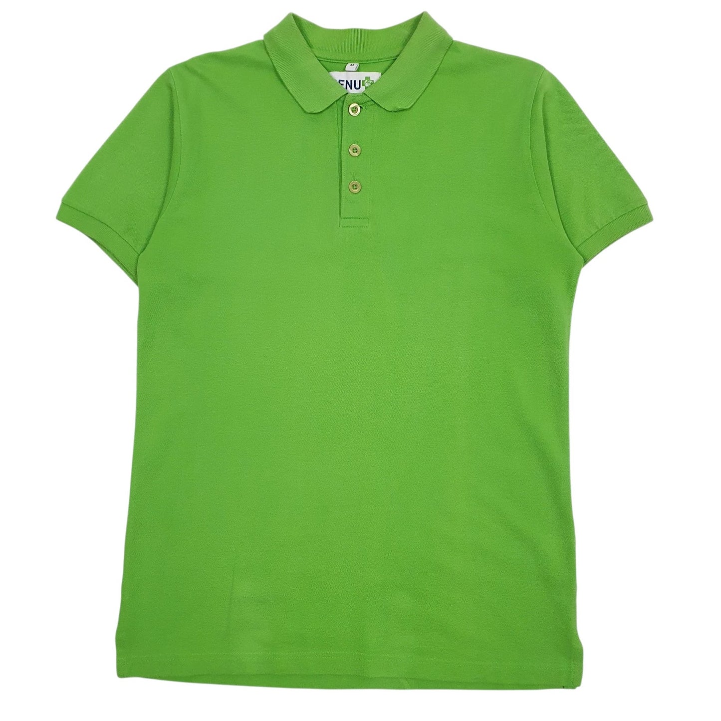 Mens Green Benu  Short Sleeve Polo Shirt