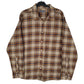 Mens Brown Eddie Bauer Flannel Long Sleeve Shirt