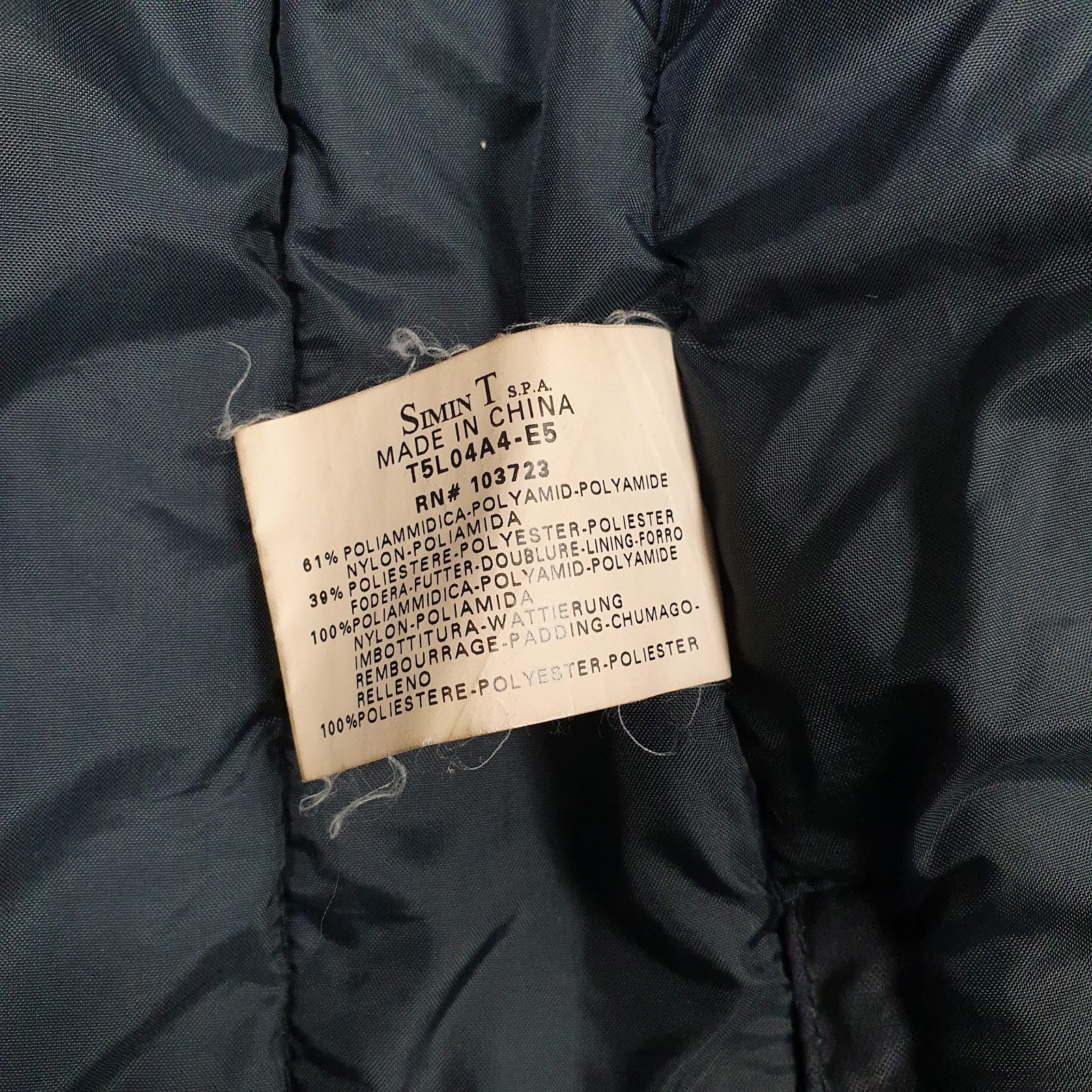 Womens Navy Armani Jeans Trench Longline  Coat