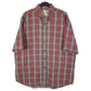 Mens Red L.L.Bean Flannel Short Sleeve Shirt