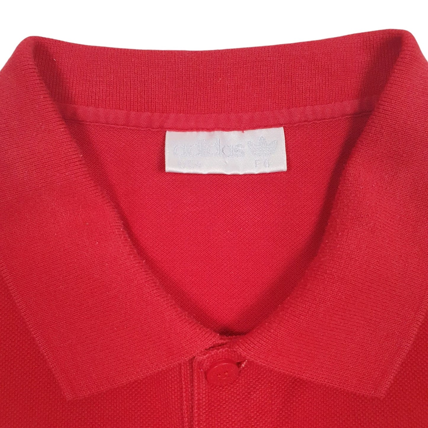 Mens Red Adidas Vintage  Polo Shirt
