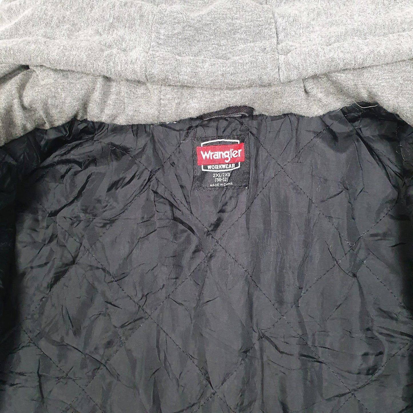 Mens Black Wrangler Chore Hoodie  Coat
