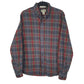 Mens Grey L.L.Bean Flannel Long Sleeve Shirt