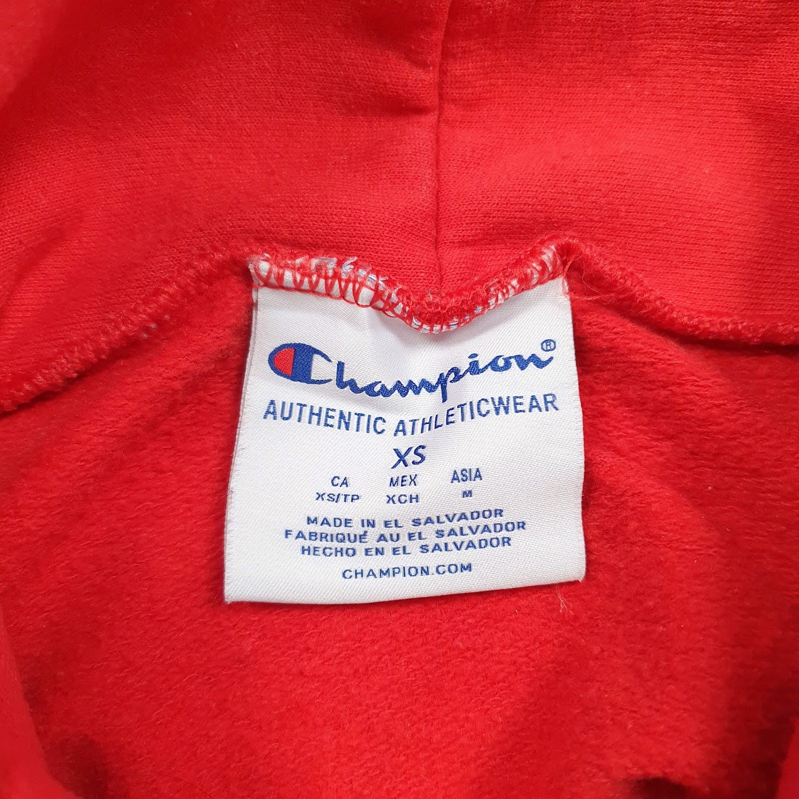 Mens Red Champion San Diego State Hoodie Jumper